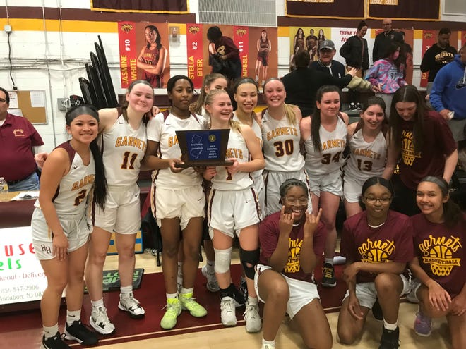 The Haddon Heights High School girls' basketball celebrated its South Jersey Group 2 championship on Tuesday with a win over Colonial Conference foe Sterling.