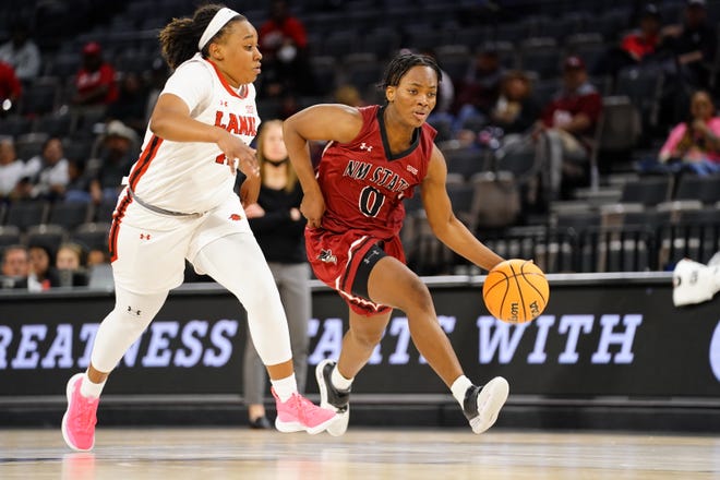 New Mexico State's women's basketball team lost to Lamar in the play-in game of the WAC Tournament.