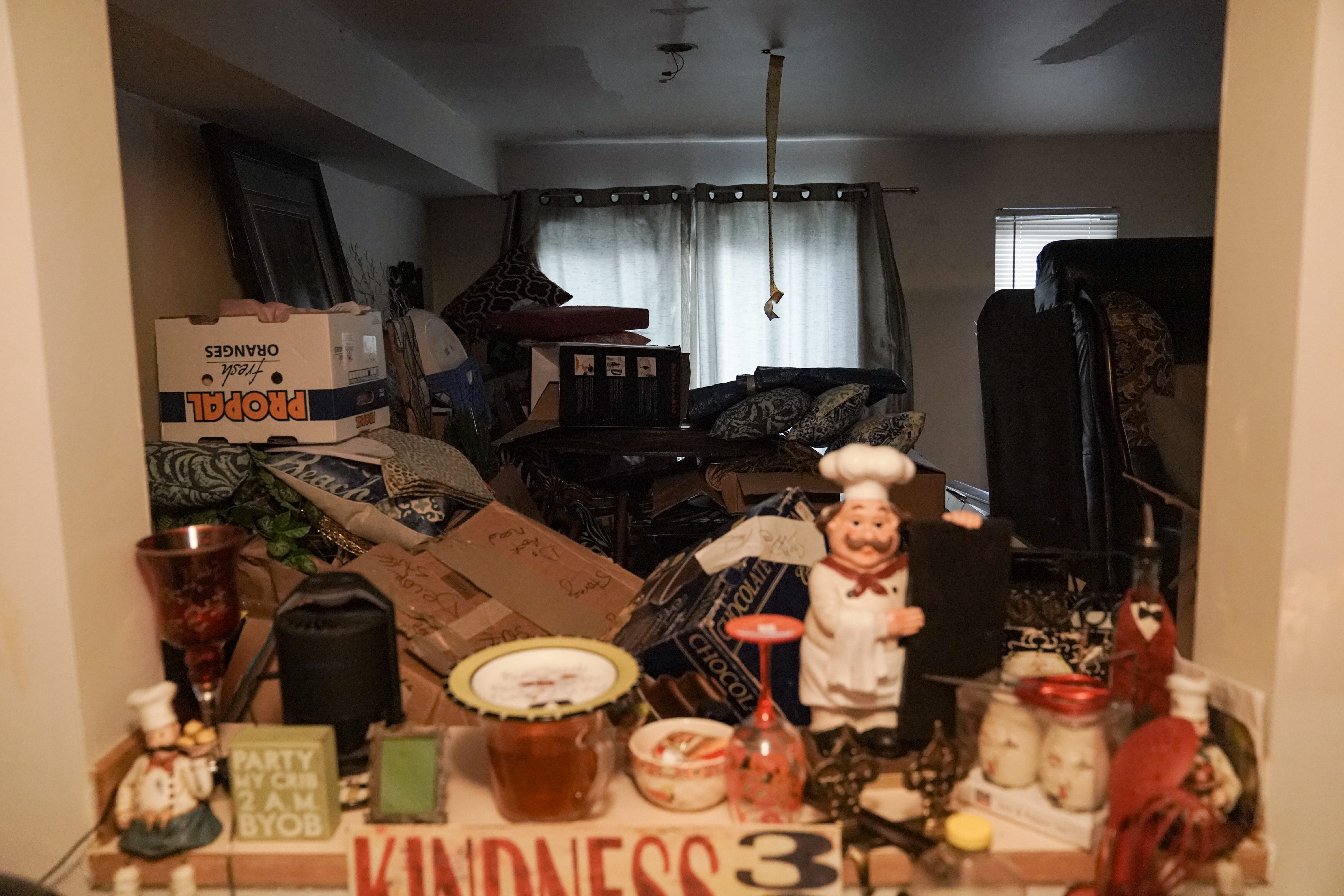 Five months after Nicole Chambers' eviction, boxes and furniture fill the living room of the only apartment she was able to find with a fresh eviction on her record. The apartment has no heat, no hot water in one of the bathrooms and no yard.