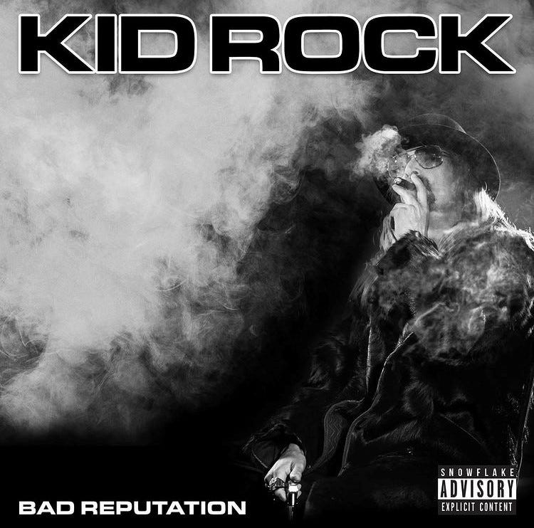 Kid Rock sets date, unveils cover for new album 'Bad Reputation'