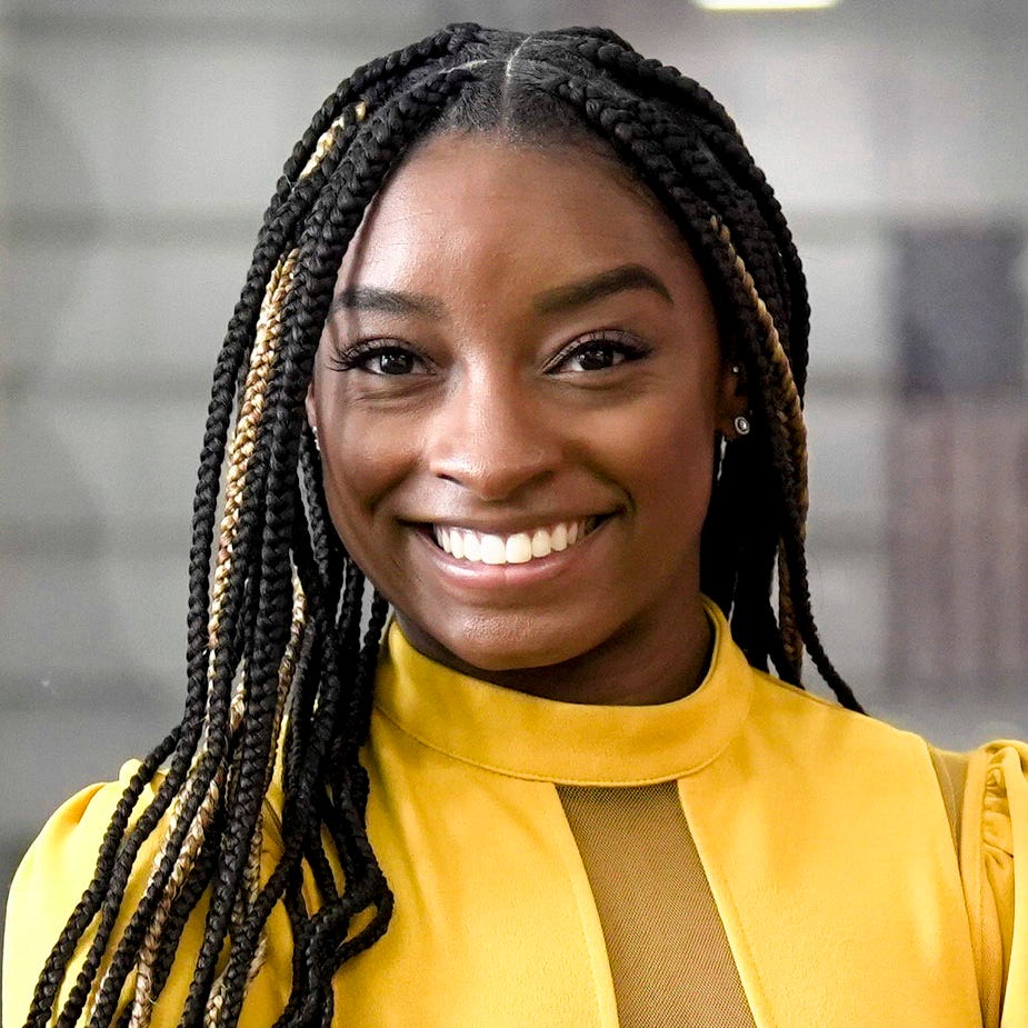USA TODAY Women of the Year honoree Simone Biles poses for a portrait while at World Champions Centre Gymnastics Training Center one Tuesday, Mar. 8, 2022.