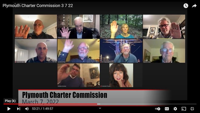 The Charter Commission voted 6-3 in favor of pursuing an improved town meeting form of government at its March 7 meeting.