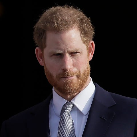 FILE - Britain's Prince Harry arrives in the garde