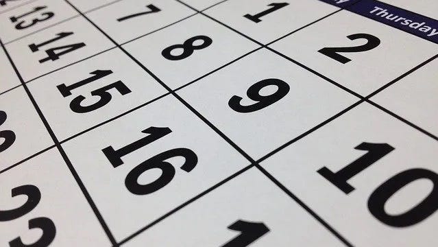 Calendar of Events for Oct. 19
