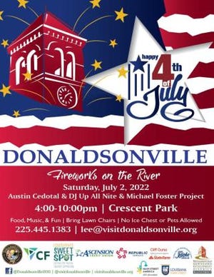The Independence Day celebration returns to Donaldsonville in 2022.