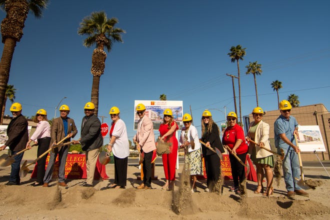 City of Indio and College of the Desert officials broke ground on the college's Indio campus expansion project on Monday, March 14, 2022.