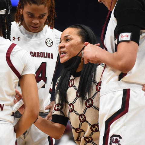 Coach Dawn Staley led South Carolina to an SEC Tou