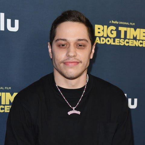 US comedian Pete Davidson attends the premiere of 