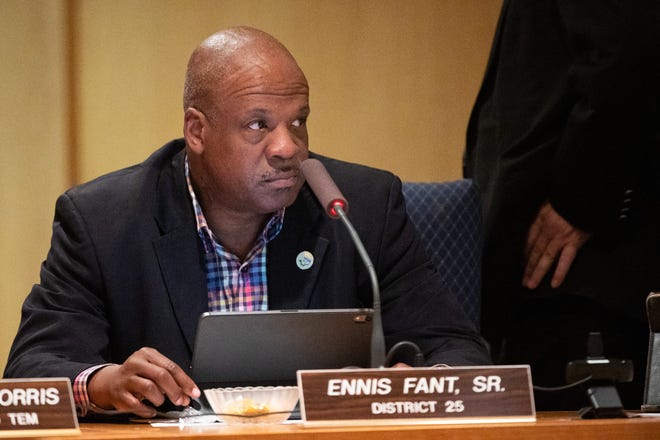 Greenville County District 25 council member Ennis Fant during a council meeting Tuesday, March 15, 2022.