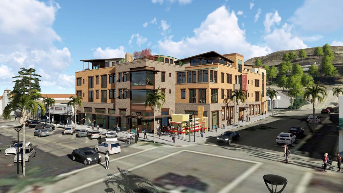 A rendering of the proposed complex at 297 E Main St., Ventura.