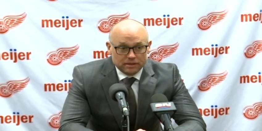 Jeff Blashill: “Really proud” of Detroit Red Wings after loss in Edmonton