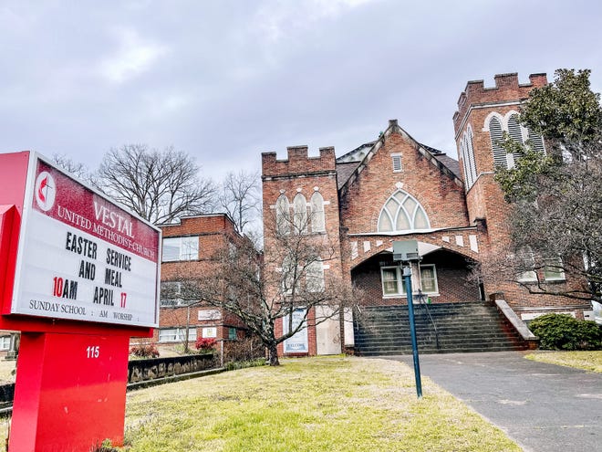 The Vestal United Methodist Church has been closed since December 2016. After extensive renovations it will reopen for service and an Easter egg hunt on April 17. South Knoxville, March 16, 2022.