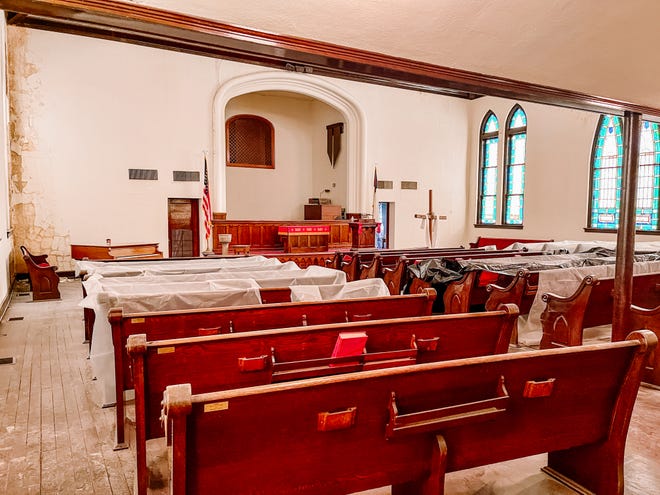 Renovations are being completed at Vestal United Methodist Church on March 16, 2022. “This is just a space; within a mile you have a wide variety of people and no local, vibrant church,” said Pastor Tim Jackson. “The sanctuary and balcony can accommodate around 250 people.”