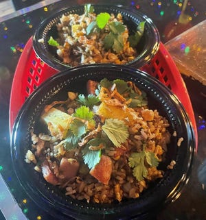 Fried rice with Spam and pineapple is one of the dishes that will be served by Gavilan, a new food truck by the Mothership bar in Bay View. Ryan Hoffman, the chef, said it's inspired by the tiki drinks served at the south side bar.