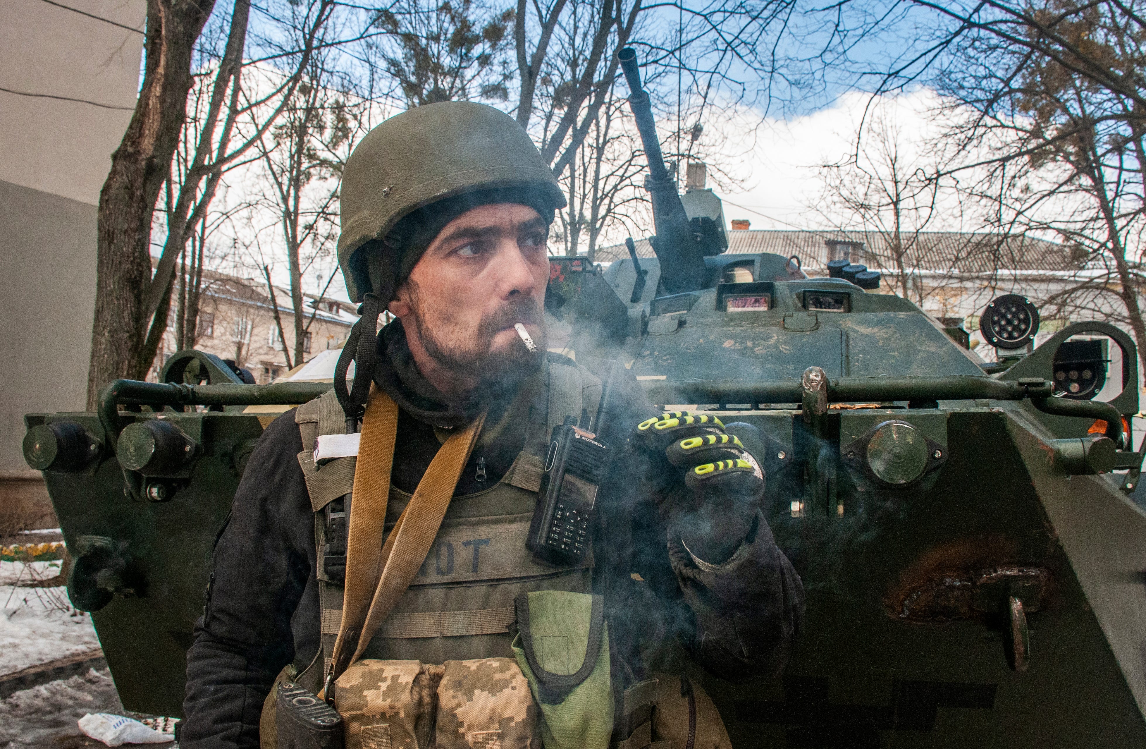 Украинцы воюют против украинцев. Русские танкисты.
