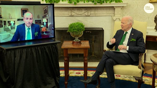 President Biden meets virtually with Irish prime m