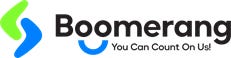 Boomerang Rides logo.