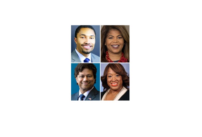 Clock-wise: Adam Hollier, Portia Roberson, Sherry Gay-Denago and Shri Thanedar.