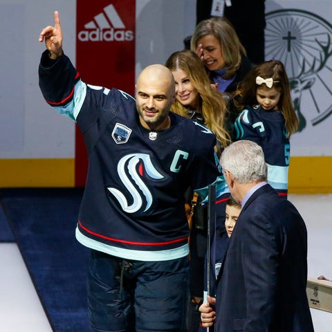Mark Giordano is recognized in Seattle for playing
