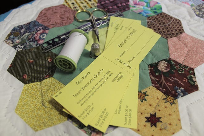 Quilters at Trinity Episcopal Church are hosting a quilt raffle. Tickets are $5 each or three for $10. The winner will be announced after church service on April 17 but does not need to be present to win. Anyone interested in purchasing tickets can call the church office at (734) 242-3113. Provided by Kennedy Bowling