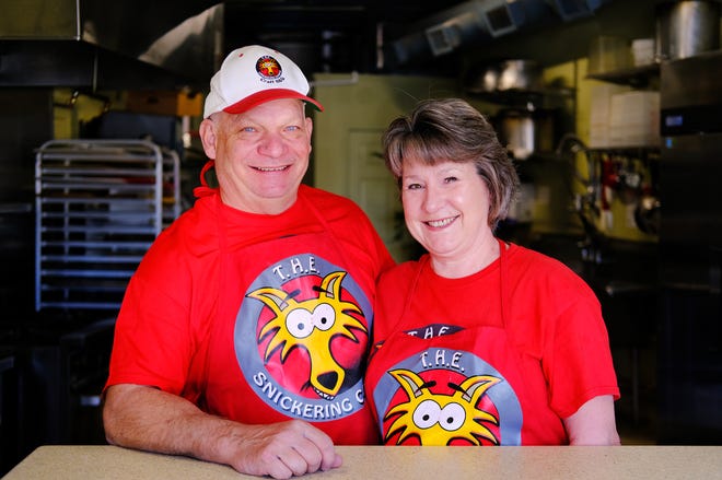 Karen Titus & Duane Hahnel, owners of The Snickering Coyote.