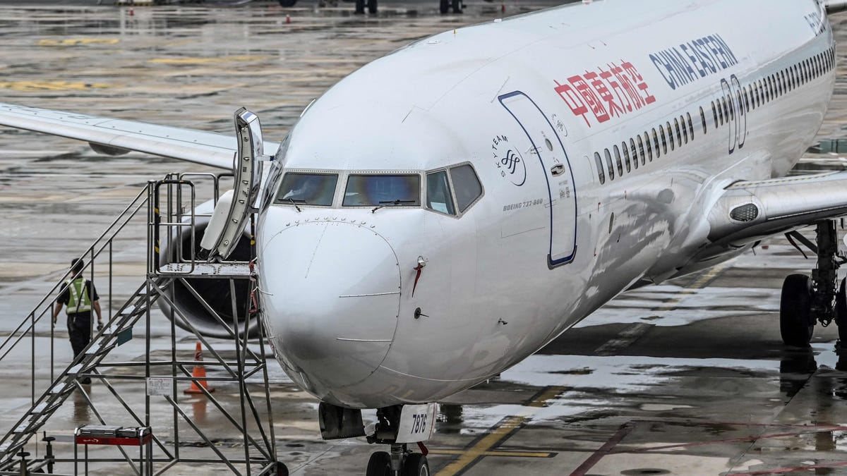 This file photo taken on May 29, 2020 shows a China Eastern Airlines Boeing 737-800 aircraft parked at the Tianhe Airport in Wuhan, Chinas central Hubei province.