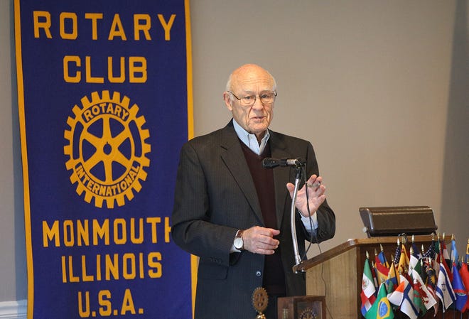 For past several years, Monmouth College emeritus professor Ken McMillan has provided an economic forecast to local Rotarians, continuing a club tradition that started in 1989.