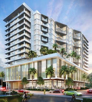 Aura at Metropolitan Naples, located within walking distance to downtown Naples, will include office space, restaurants and boutique shops on its street level.