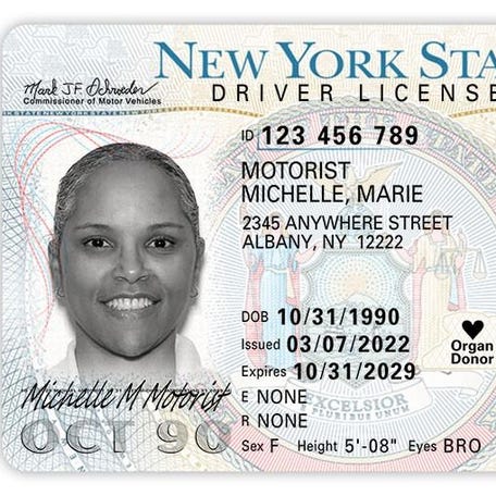 The newly designed driver's license card was released by New York Department of Motor Vehicles this month. Drivers or residents who apply for a new or renewed license, permit or non-driver ID card after March 10, 2022, will receive a new card with enhanced security features.