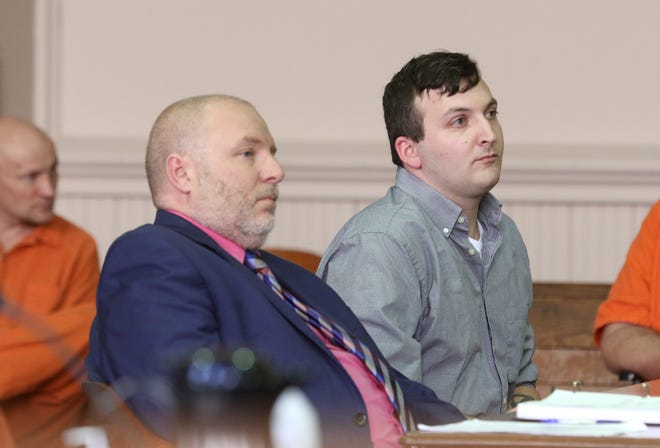 Former television reporter Chase Fisher, right, was sentenced to four years in prison for solicting nude photos from a teenage girl.