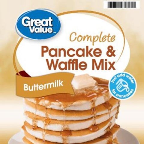 One lot of Walmart's Great Value pancake and waffl