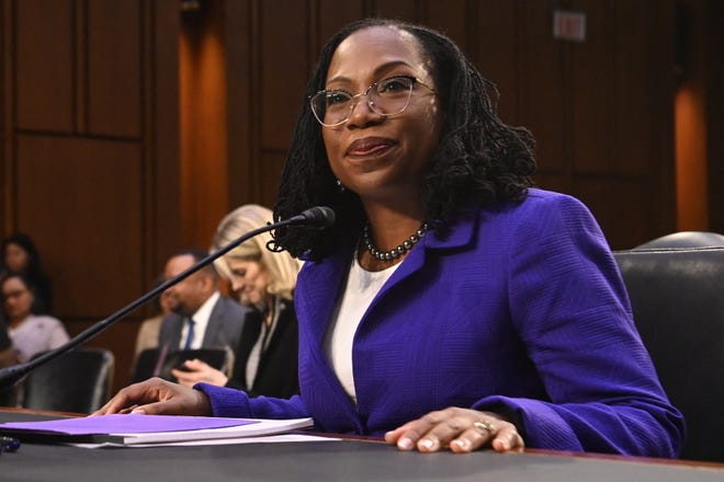 Judge Ketanji Brown Jackson arrives Tuesday for a Senate Judiciary Committee hearing on her nomination to become an Associate Justice of the US Supreme Court on Capitol Hill