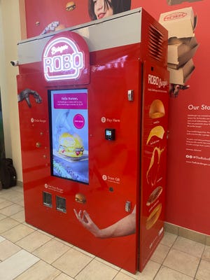 RoboBurger is an automated burger vending machine.