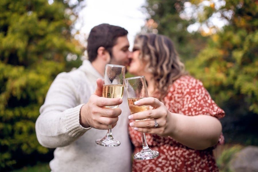 Kristen Kluin and fiance Robert Samuel during their engagement shoot.