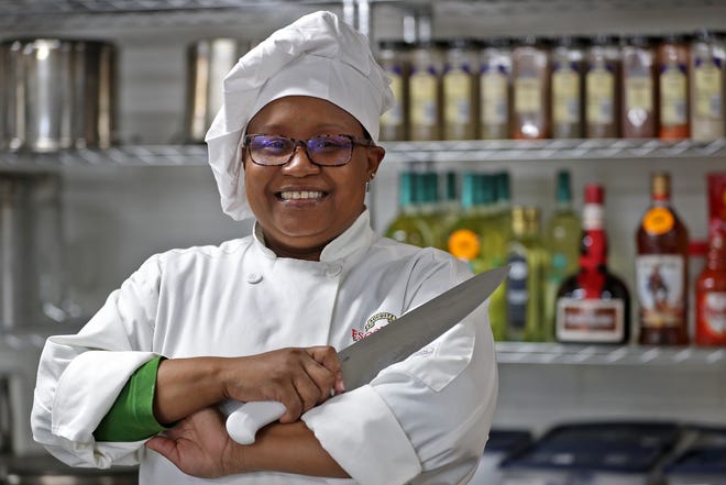 Chef Borel's Kitchen chef and owner Theresa Borel is ready to cook in her new virtual ghost kitchen specializing in Creole and Cajun cuisine on Thursday, March 24, 2022.