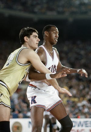 Jayhawks forward Danny Manning carried Kansas to the 1988 national title.