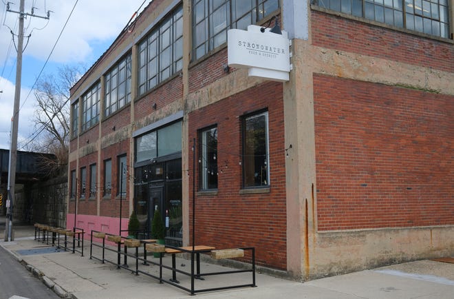Exterior of Strongwater in the 400 W. Rich building in Franklinton. (Photo by Tim Johnson)
