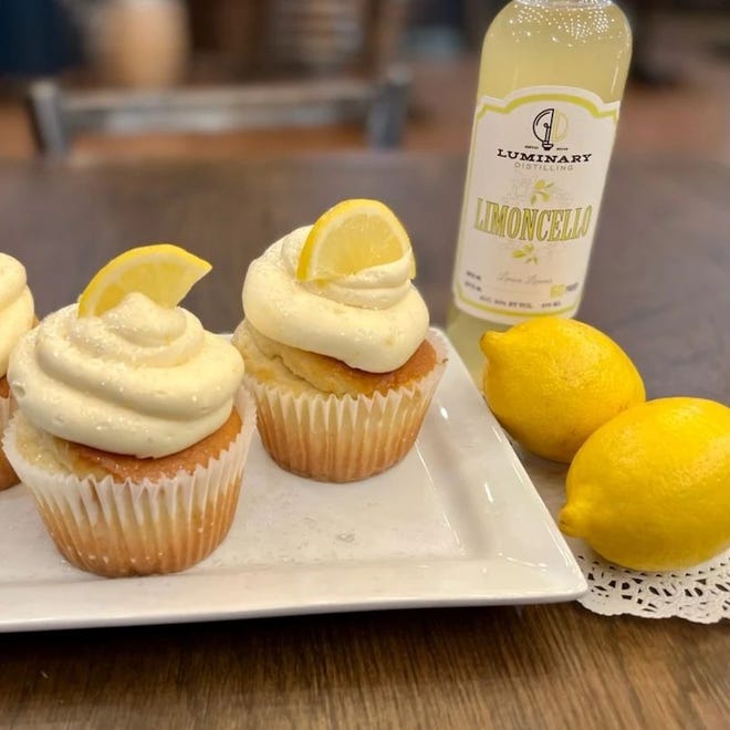 Luminary Distilling, 8270 Peach St., is serving boozie cupcakes to celebrate spring, using its spirits.
