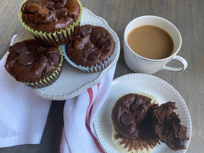 The simple combination of banana, nut butter, pure syrup, and baking soda makes these muffins incredibly moist, cakey, and decadent.