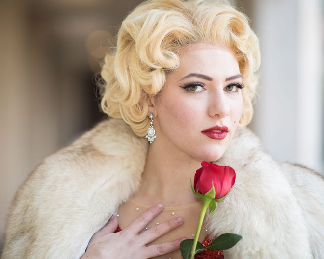Sydney Smith Martin as Marilyn Monroe in Opera House Theatre Co.'s production of "With Love, Marilyn."