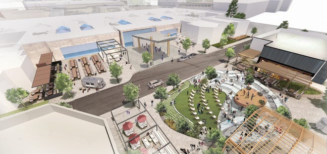 GH + A Design Inspires Developer Mario Kiegi's Vision for Troy Shopping Center-Oakland Mall Design Rendering from Detroit.