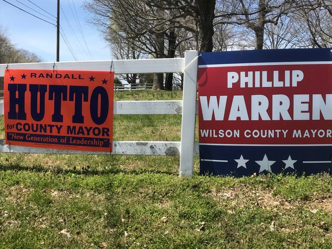 Randall Hutto and Phillip Warren are running as Republicans for Wilson County Mayor.
