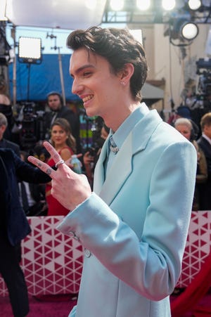 Kodi Smit-McPhee arrives at the 94th Academy Awards at Dolby Theater.