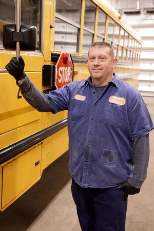 Bret Shunk, a bus mechanic for Massillon City Schools, is The Massillon Independent's Difference Maker for April.