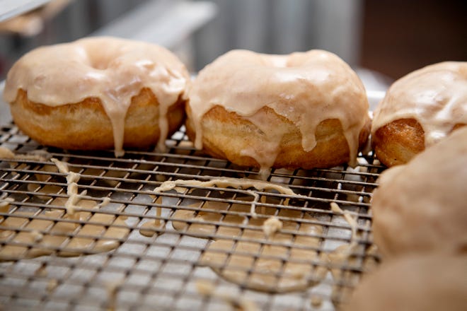 Donuts from Stay Glazed... Donuts on March 25, 2022 in downtown Asheville.