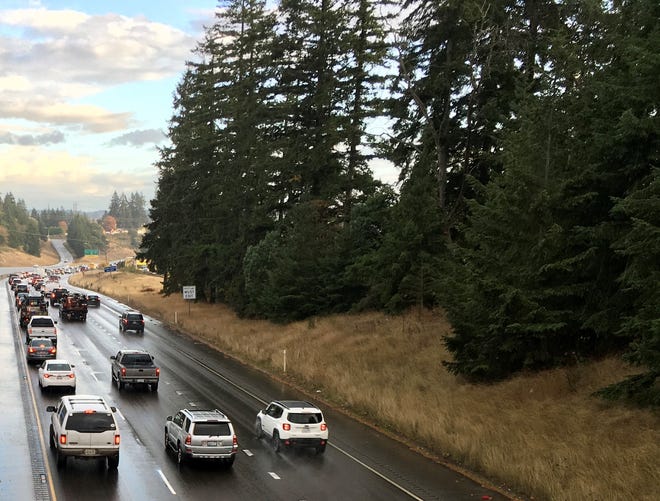 FILE — The section of Highway 3 near were a deceased man was found Tuesday morning, as seen in a 2017 photo from the overpass.