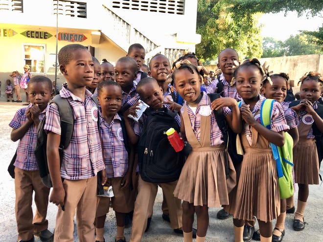 Students at the Eben Ezer School in Milot, Haiti, receive an education thanks in part to the annual Caribbean Nights Party in Portsmouth, which is back April 30 after a two-year hiatus.