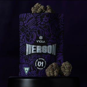 The IVERSON 01 cannabis line, a partnership between the marijuana company Viola and former NBA player Allen Iverson, launched in Michigan in March 2022.