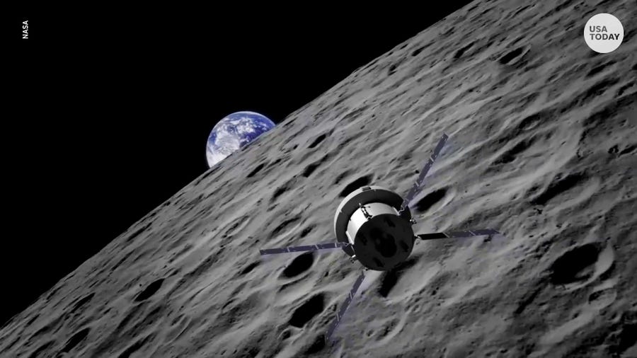 NASA's Orion module will orbit around the moon after being released by Artemis I.
