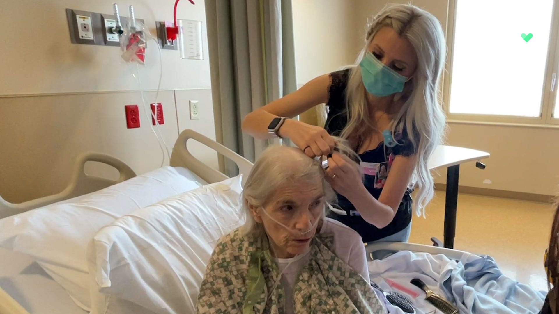 A Nurse Looks After Her Patients